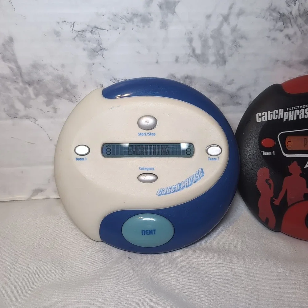 2x Hasbro Catch Phrase Handheld Electronic Game A4625 Tested WORKS